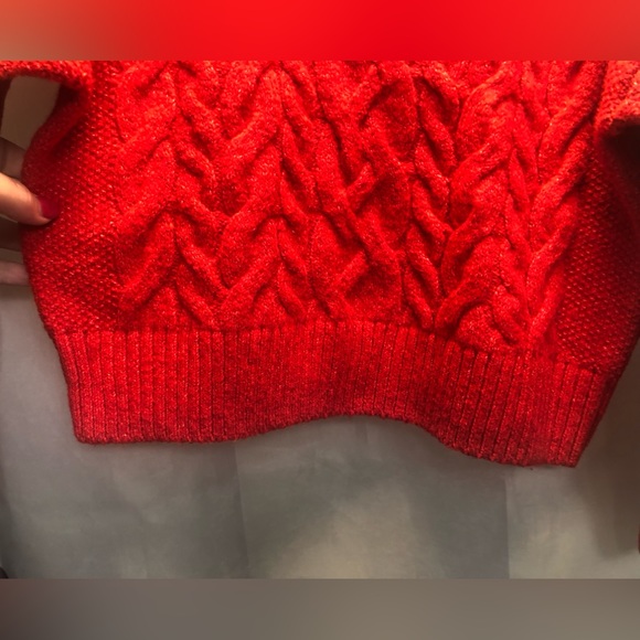 Old Navy Mock-Neck red Pullover sweater, size S (6-7) - Picture 5 of 11